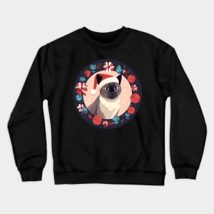 Burmese Cat Xmas, Love Cats Crewneck Sweatshirt